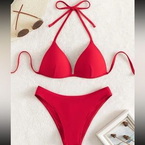✨3/$15✨NWOT Red Push up Bikini
